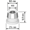 Керамический держатель сопла D21,4 (M11) для Raytools  арт.120515092A - st-e.info - Ульяновск