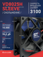 Вентилятор VD8025H sleeve (скольжение) 24V - st-e.info - Ульяновск